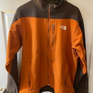 North Face Men's Gold and Brown Apex Performance Jacket XL